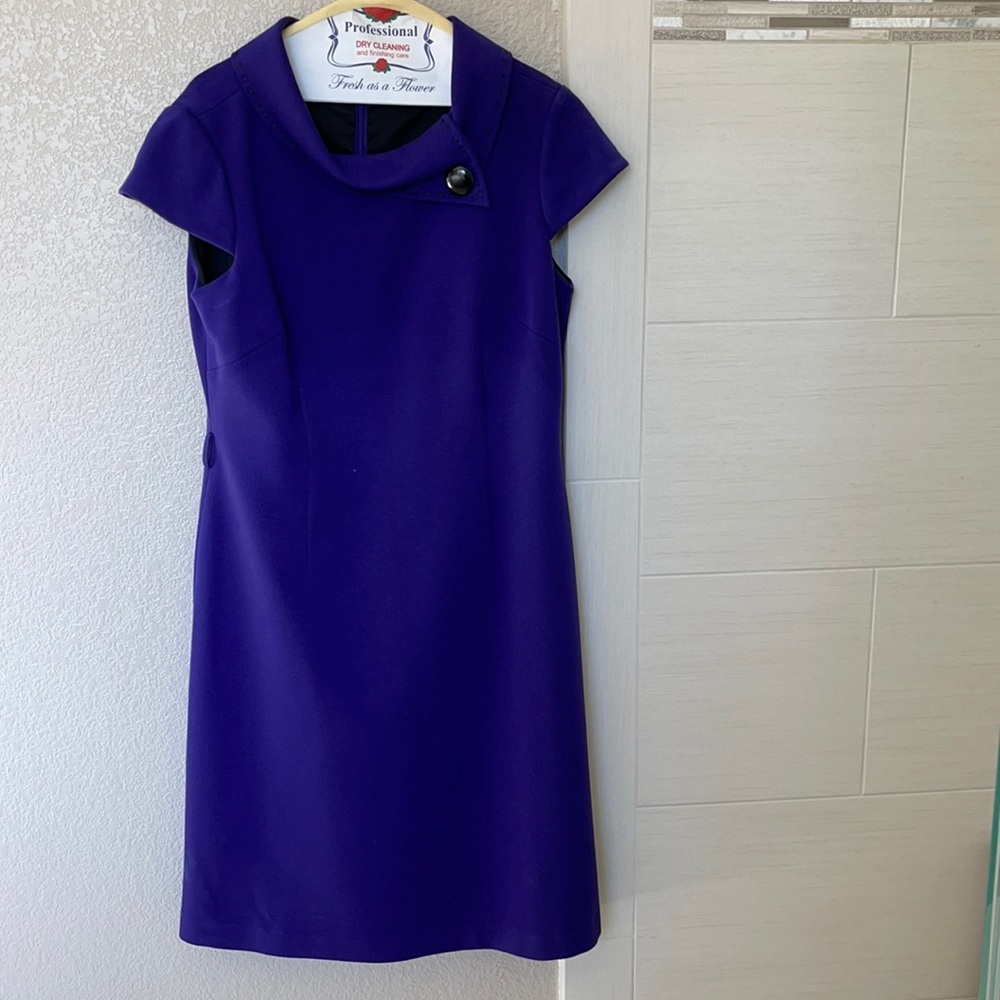Tahari purple dress size 10
